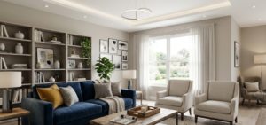  Living room interior design services 